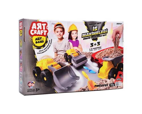 Набор кинетический песок "Большая стройка" 750г