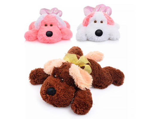 Собака с бантиком 30см.