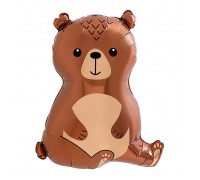 Шар (24''/61 см) Фигура, Лесной Медведь, 1 шт. в уп.