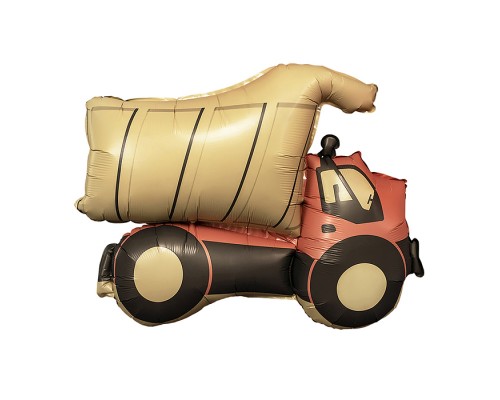 Шар (29''/74 см) Фигура, Самосвал, Сатин, 1 шт. в уп.