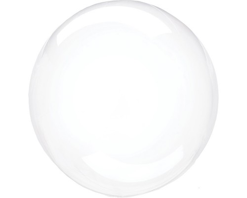 Шар (50''/127 см) Сфера, Deco Bubble (синяя упаковка) Прозрачный, Кристалл, 1 шт. в уп.