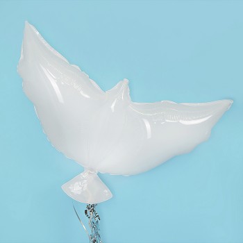 Шар (34''/86 см) Фигура, Голубь, Белый, 1 шт. в уп.