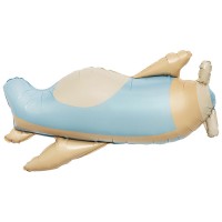 Шар (31''/79 см) Фигура, Самолет, Сатин, 1 шт. в уп.