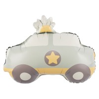Шар (22''/56 см) Фигура, Полицейская машина, Сатин, 1 шт. в уп.