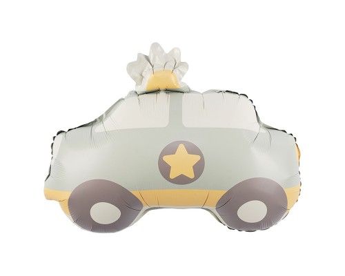 Шар (22''/56 см) Фигура, Полицейская машина, Сатин, 1 шт. в уп.