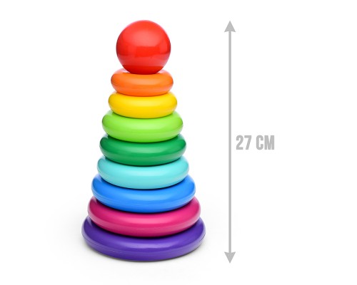 Пирамида "XL" 27см, 10дет. (в сетке)