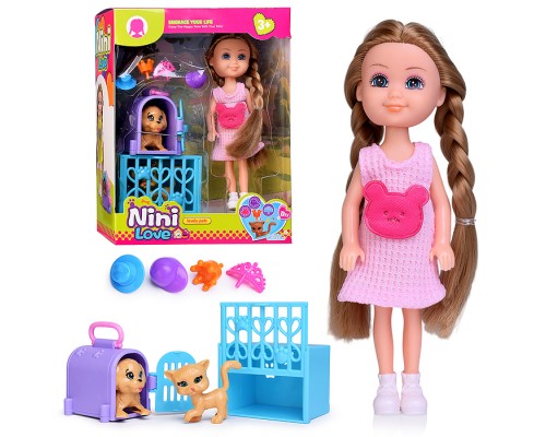 Кукла с аксессуарами "Мои питомцы" в коробке