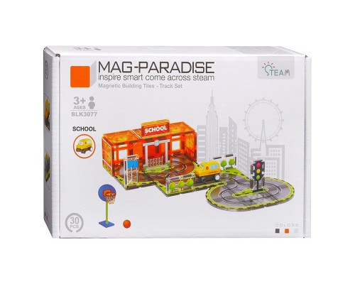 Конструктор "Мастер‑сцепка" (магнитный, 30 дет.) в коробке