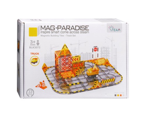 Конструктор "Волшебные сцепки" (магнитный, 33 дет.) в коробке