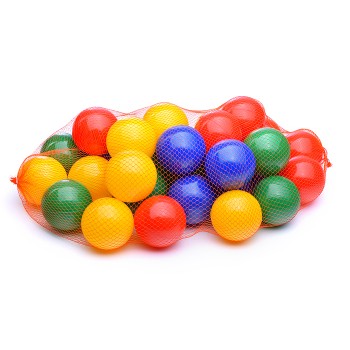 Шарики для сухого бассейна 30 шт, в сетке