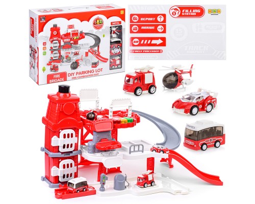 Парковка "Микс" красная, в коробке