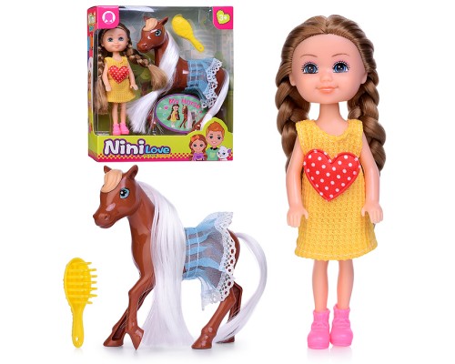 Кукла с аксессуарами "Нина и ее лошадка" в коробке