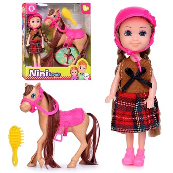 Кукла с аксессуарами "Бри и ее лошадка" в коробке