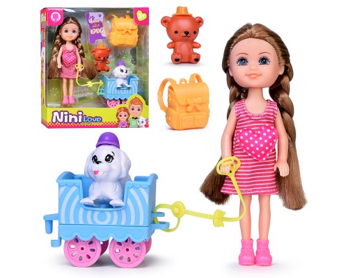 Кукла с аксессуарами "Ника и питомцы" в коробке
