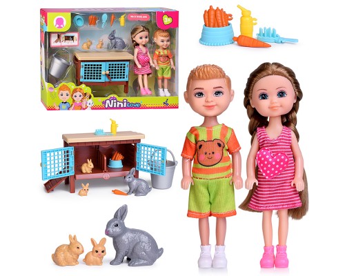 Кукла с аксессуарами "Rabbit care" в коробке