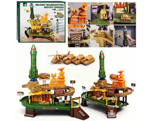 Парковка "Игровой паркинг" (свет, звук, 3 металл машины, самолет) в коробке