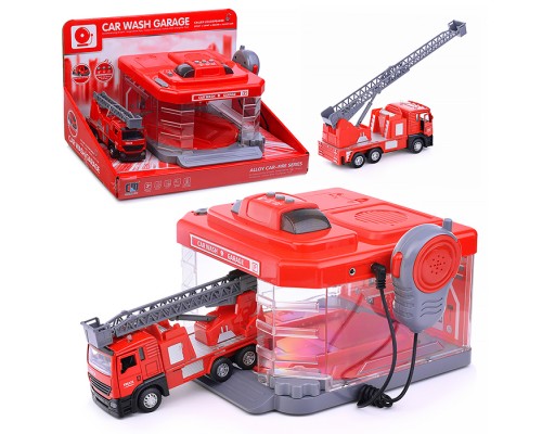 Автомойка "Пожарная" красная, в коробке