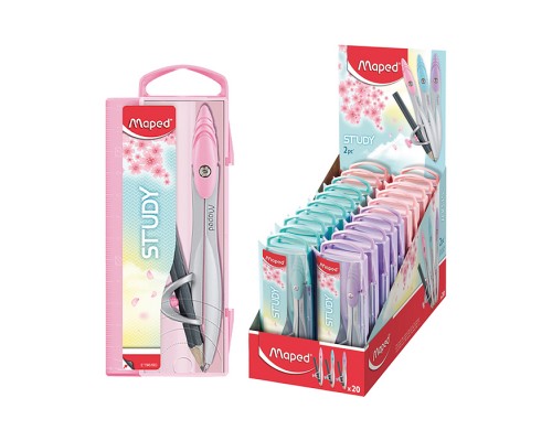 Циркуль из цинкового сплава "Study pastelcollector" с эргономичной головкой