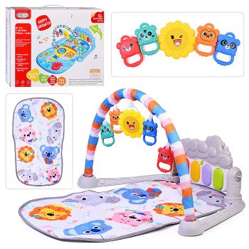 Коврик развивающий "Веселые животные" в коробке