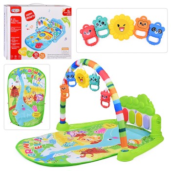 Коврик развивающий "Забавные друзья" с ростомером, в коробке