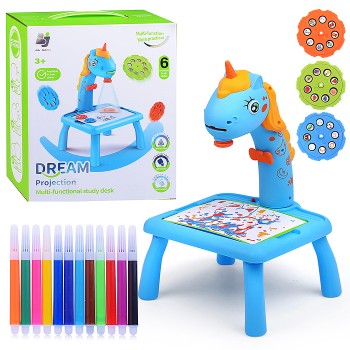 Доска для рисования "Единорожка" с проектором, в коробке