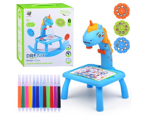 Доска для рисования "Единорожка" с проектором, в коробке