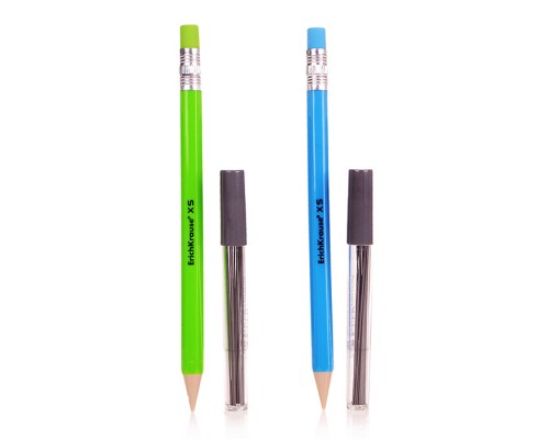 Карандаш механический XS в наборе с 20 грифелями 0.5мм, НВ (в пакете по 1 шт.)