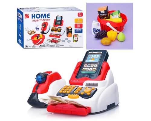 Игровой набор "Касса" (с набором продуктов) (24 предмета) в коробке