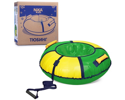 Игрушка. Тюбинг "Классик" 70см (зеленый-желтый)