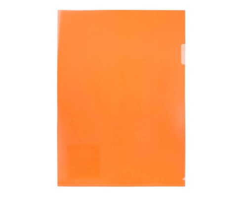 Папка-уголок A4 180 мкм, волокно, оранжевый Trend NEON
