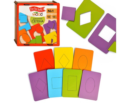 Лото "Досочки Сегена" № 1 (18 карт. 18 эл) Far far land Wood
