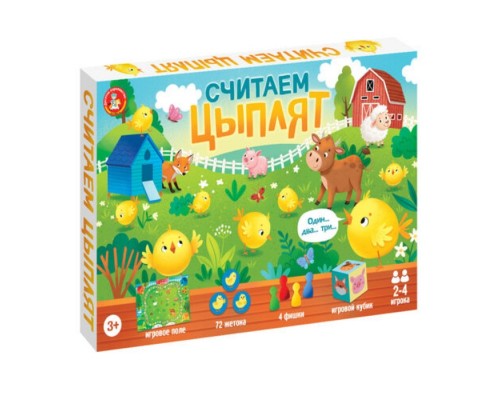 Игра настольная ходилка "Считаем цыплят"
