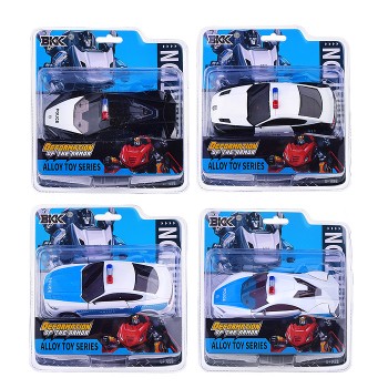 Робот трансформирующийся в полицейскую машину, в коробке