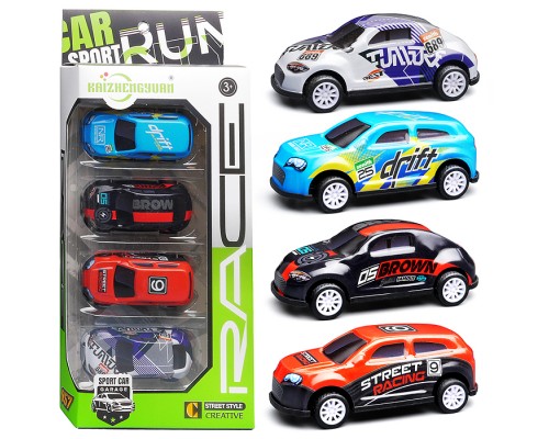 Набор машин "Бумеранг сити" металл, в коробке