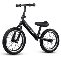 Беговел 14" Rocket, колеса надувные, цвет черный