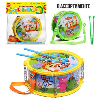 Барабан "Музыкальная вечеринка" в пакете