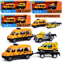 Машина "Стройка" металл, в коробке