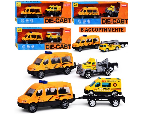 Машина "Стройка" металл, в коробке