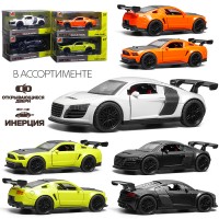 Машина "Спорт авто" 1:36 со спойлером, в коробке