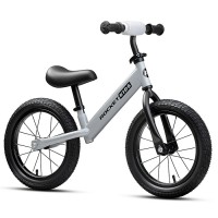 Беговел 14" Rocket R0045NEW-GR, колеса надувные, цвет серый