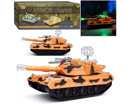 Танк "Боевая машина" свет, музыка, в коробке