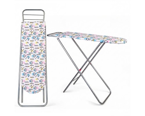 Доска для глажения металлическая, принт зигзаги