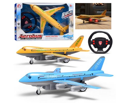 Самолет "Боинг" р/у, 27 MHz, свет, аккум, в коробке