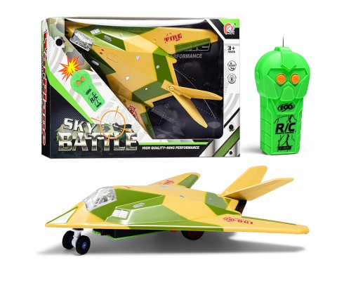 Самолет "Реактив" р/у, 27 MHz, (свет) в коробке