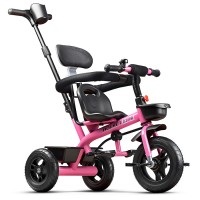 Велосипед трехколесный Rocket 188NEW-PK, колеса EVA 10"/8", цвет розовый