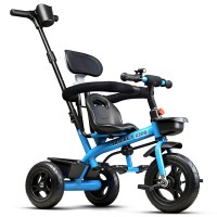 Велосипед трехколесный Rocket 188NEW-BL, колеса EVA 10"/8", цвет голубой