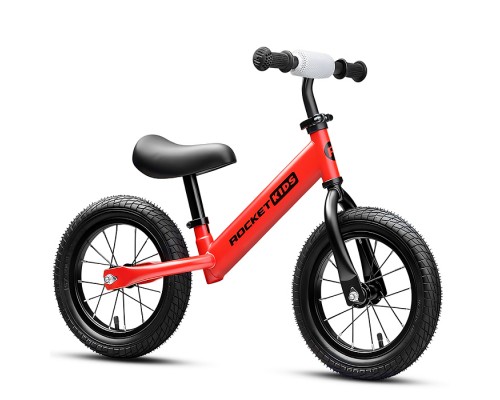 Беговел 12" Rocket R0043NEW-RD, колеса надувные, цвет красный