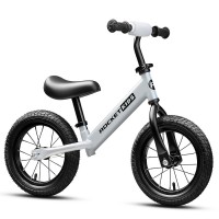 Беговел 12" Rocket R0043NEW-GR, колеса надувные, цвет серый