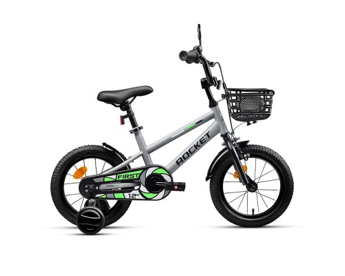 Велосипед 12" Rocket First, цвет серый