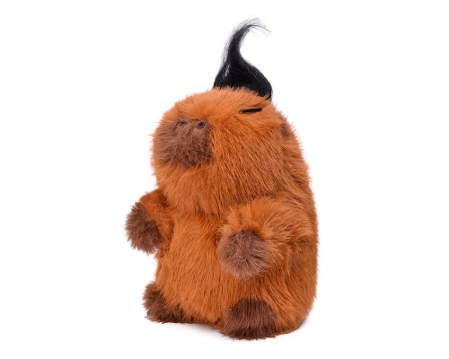 Мягкая игрушка "Капибара панк" 20 см